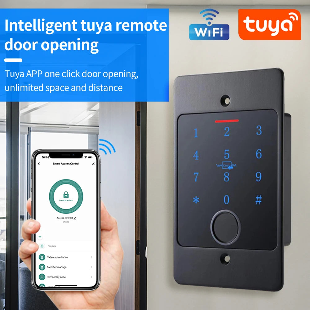 Tuya Fingerprint Access Control - Waterproof WiFi Door