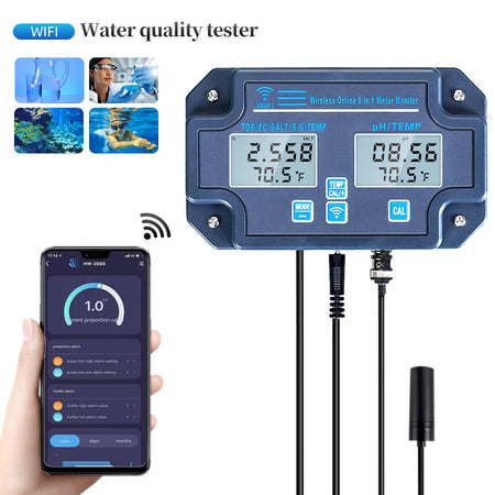 PH-W3988 &ndash; WiFi Water Quality Detector With App Alarm