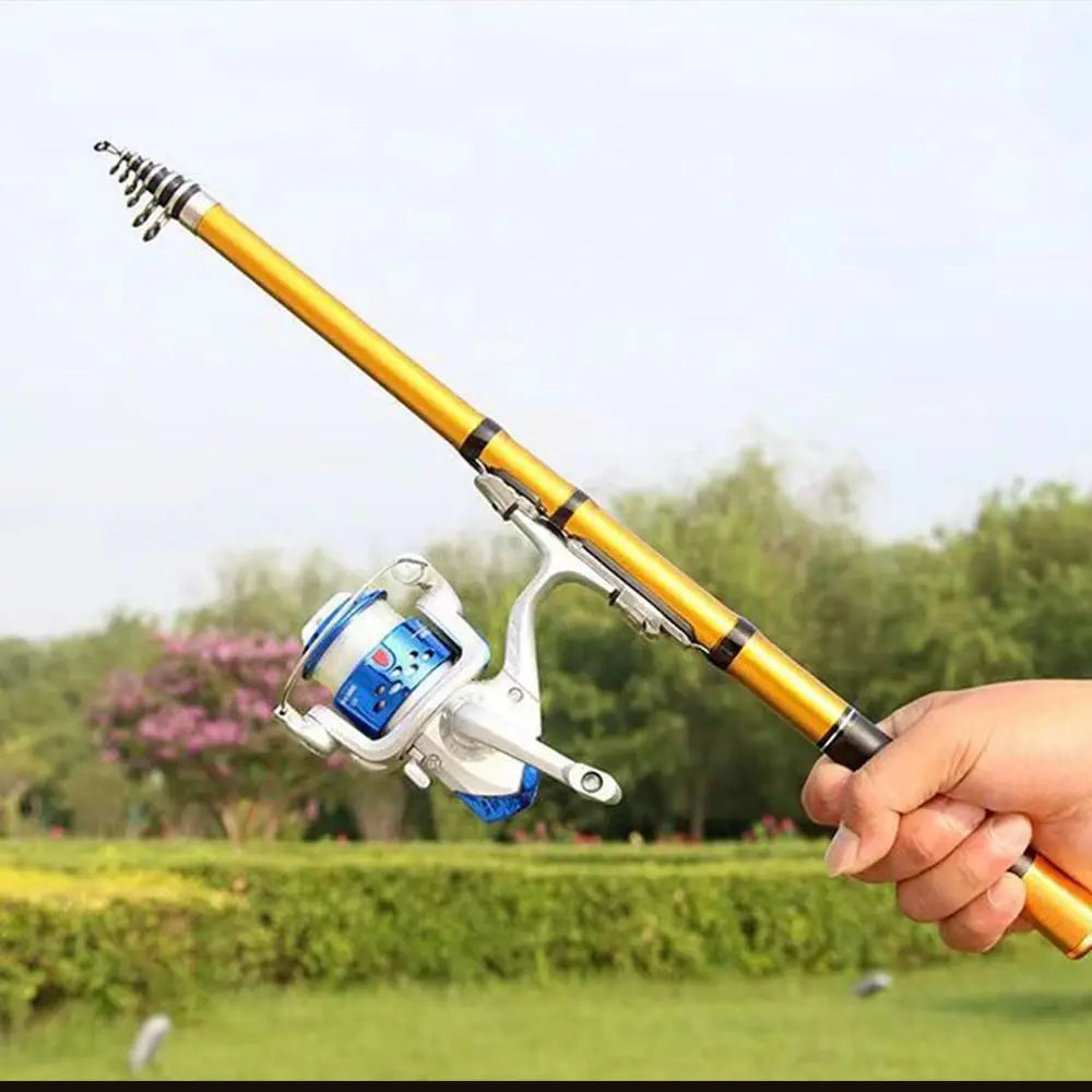 Portable Carbon Fiber Telescopic Fishing Rod - 1.5M to 3.0M