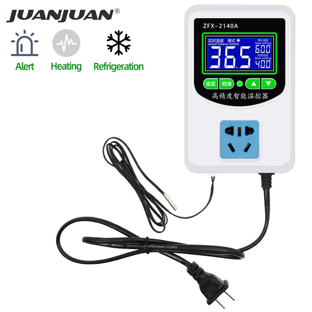 ZFX-2140A Digital Thermostat &ndash; Wide 2200W-3500W Power Range Default Title