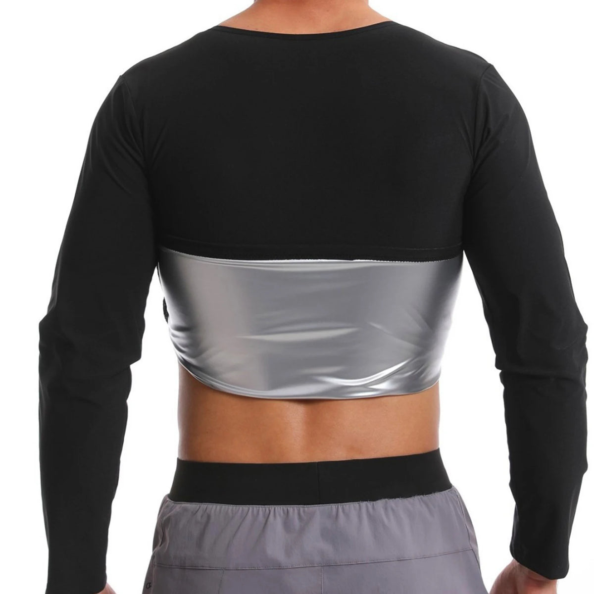 1Pc Sauna Shirt For Men Sleeve Body Shaper Top &ndash; Ultra Slim