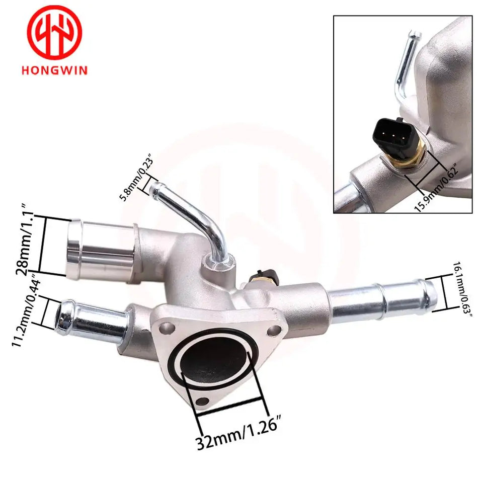 Boîtier de sortie de liquide de refroidissement pour Hyundai Elantra 2011-2020