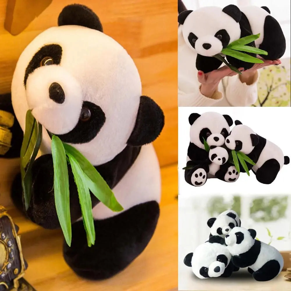 Super Cute Kneeling and Sitting Plush Panda Toy