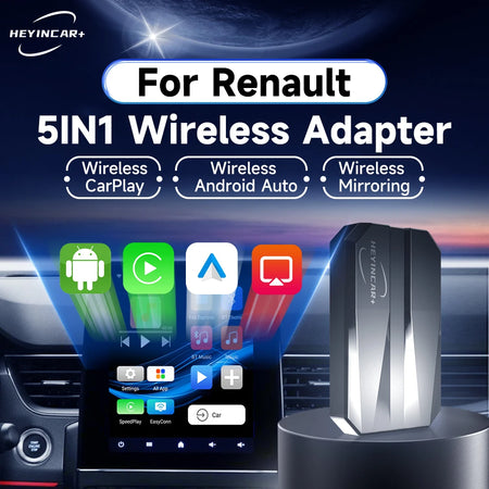 2025 HEYINCAR 5IN1 AI Box &ndash; Wireless Android Auto CarPlay Adapter