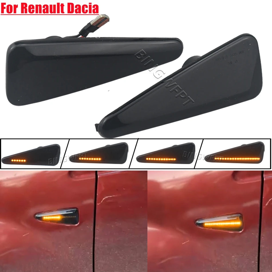 LED sekvenčna smerna svetilka za Dacia Logan Sandero I in Renault Stepway Thalia 2008-2011
