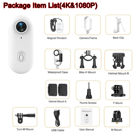 2025 Hot Gift 4K HD Mini Vlog Camera &ndash; Wireless Convenience with 128GB Storage