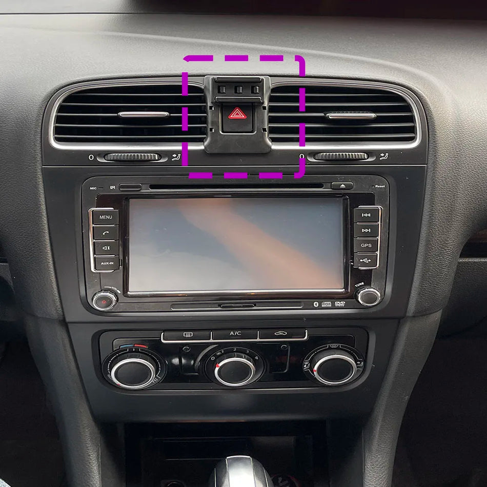 VW Golf 6 MK6 Automobilinis Telefono Laikiklis Su Belaidžiu Įkrovimo Pagrindu