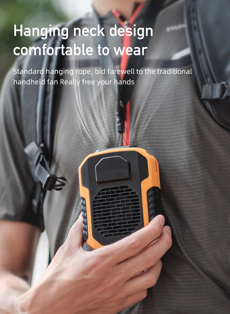 Belt Clip Fan With Built In Power Bank And Flashlight