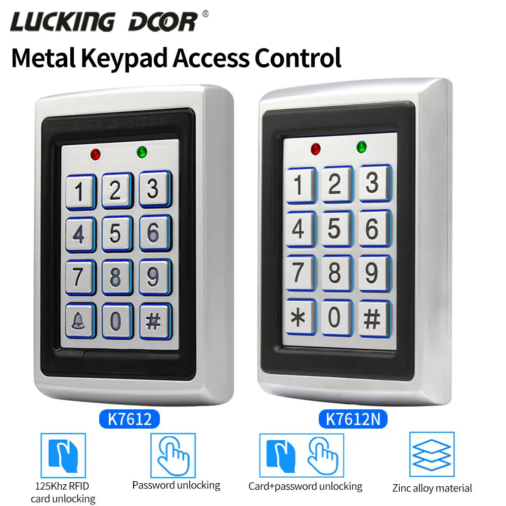 K7612N - LED Backlit 125kHz RFID Keypad For Access Control