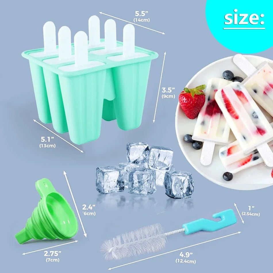 6-Hole Silicone Popsicle Mold