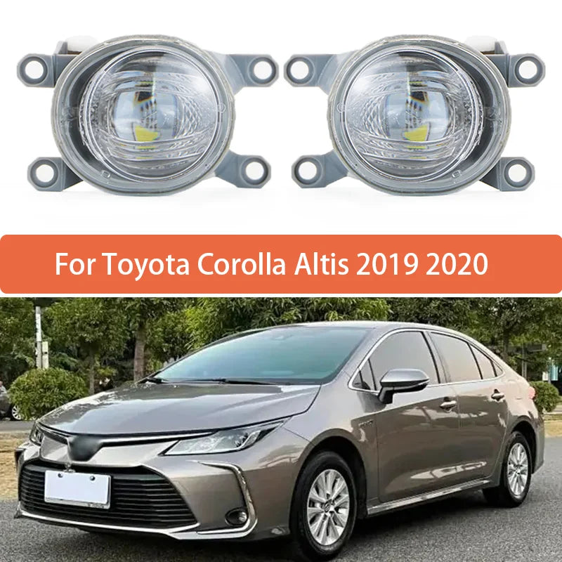 Пара сборки противотуманной лампы с прозрачной линзой ABS для Toyota Corolla Altis 2019 2020