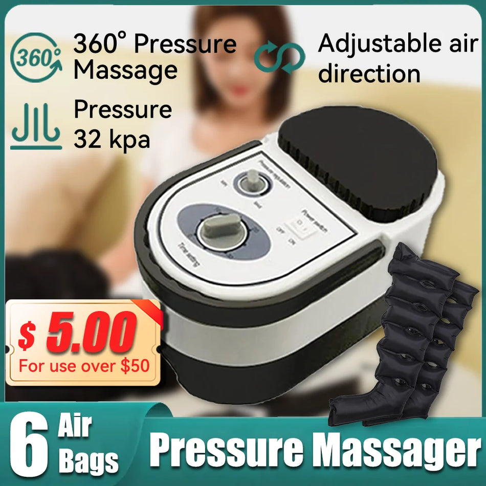 Hemanvändning Kompressionsbensmassagerare för Lymfatisk Dränering