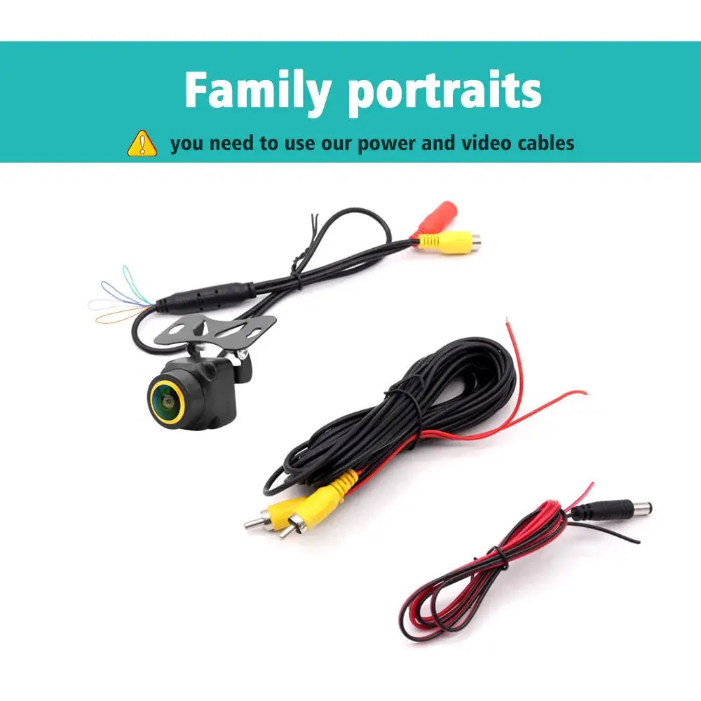 AHD 1080P Car Rear View Camera 180° Fisheye Lens 4 Control Wire Waterproof Night Vision Backup Reverse Camera Support CVBS 720P by InterCyprus Trading Ltd