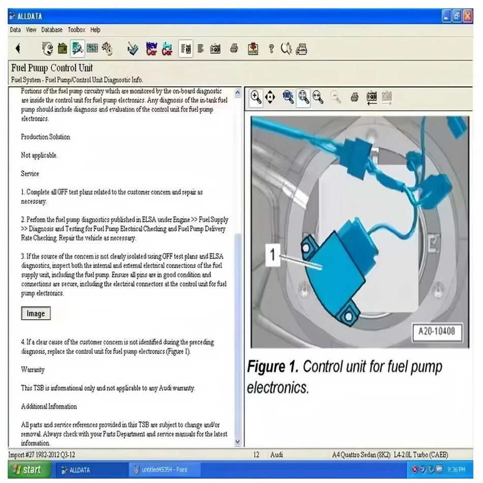 AllData 10.53 Otomotiv Onarım Yazılımı ile Kablo Şemaları