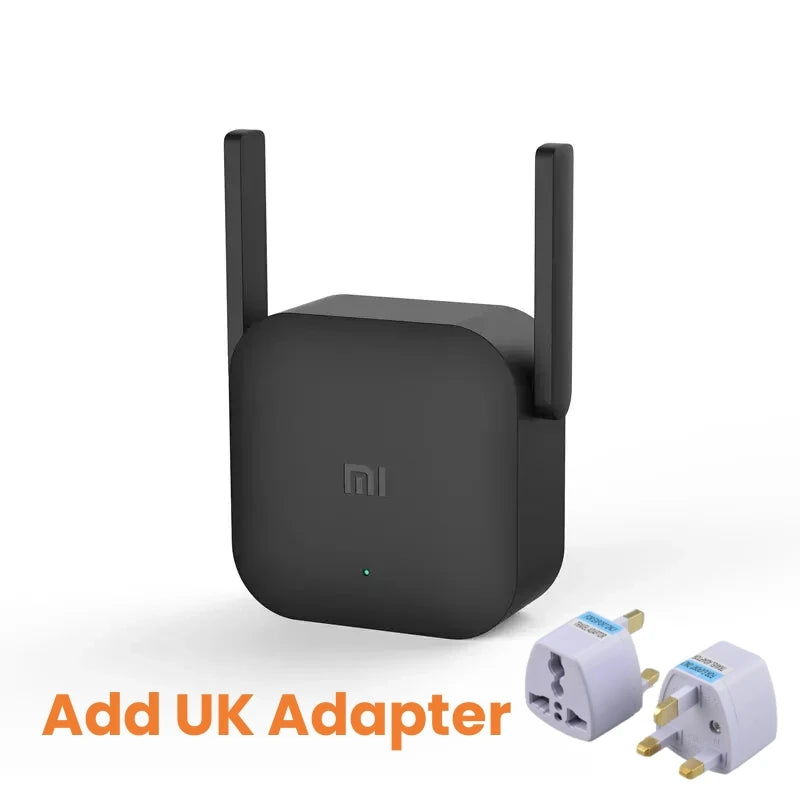 Xiaomi Wifi Amplifier Pro 300M 2.4G Repeater - Range Boost Add UK Adapter
