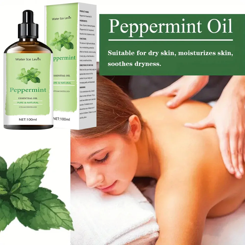 Water Ice Levin Peppermint Essential Oil &ndash; Natural Skin Whitening and Aromatherapy
