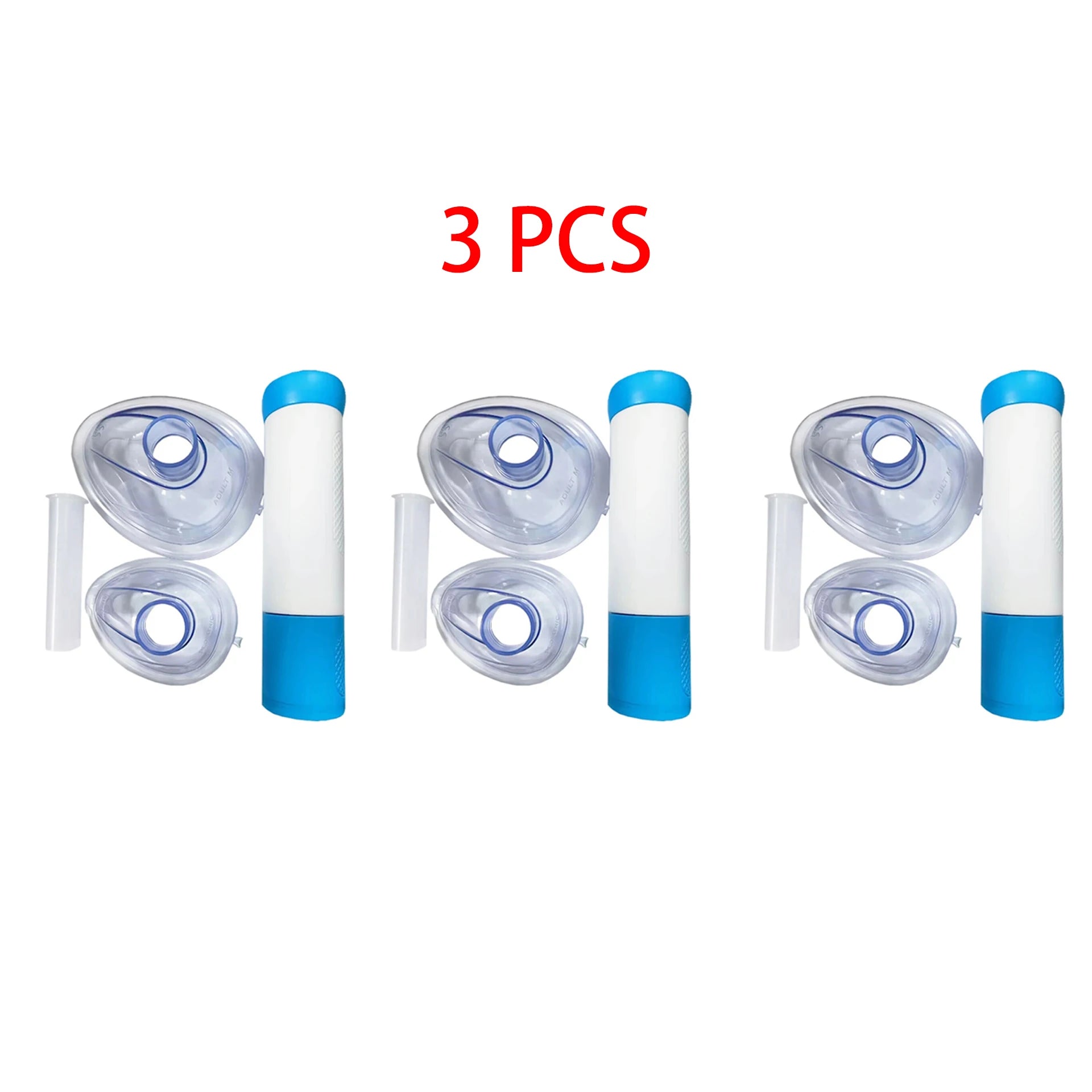 Anti Choking Life Saving Mask &ndash; Emergency Suction For CPR 3 PCS WHITE