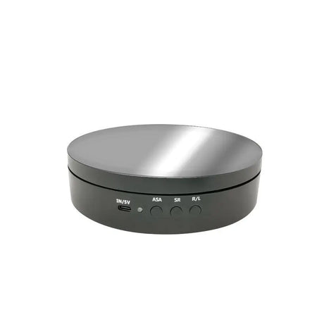 360-Degree Photography Turntable with Remote Control &amp; Motorized Display Stand 138MM Black type-c