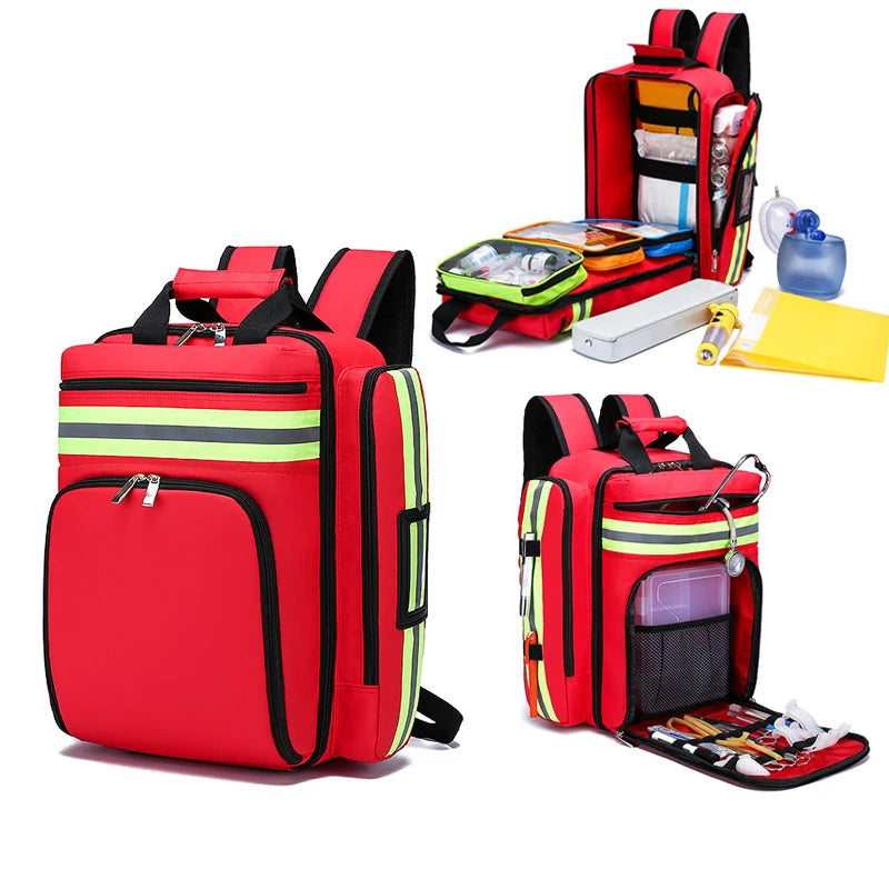 Disaster Relief First Aid Kit Emergency Backpack &ndash; Spacious