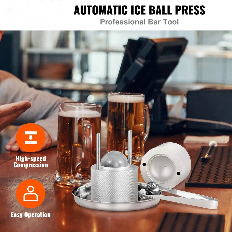 60mm Ice Ball Press Bubble Free Spherical Mold