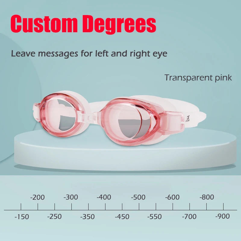 MM851/GG072 Myopia Swim Goggles - Custom Left Right Diopters