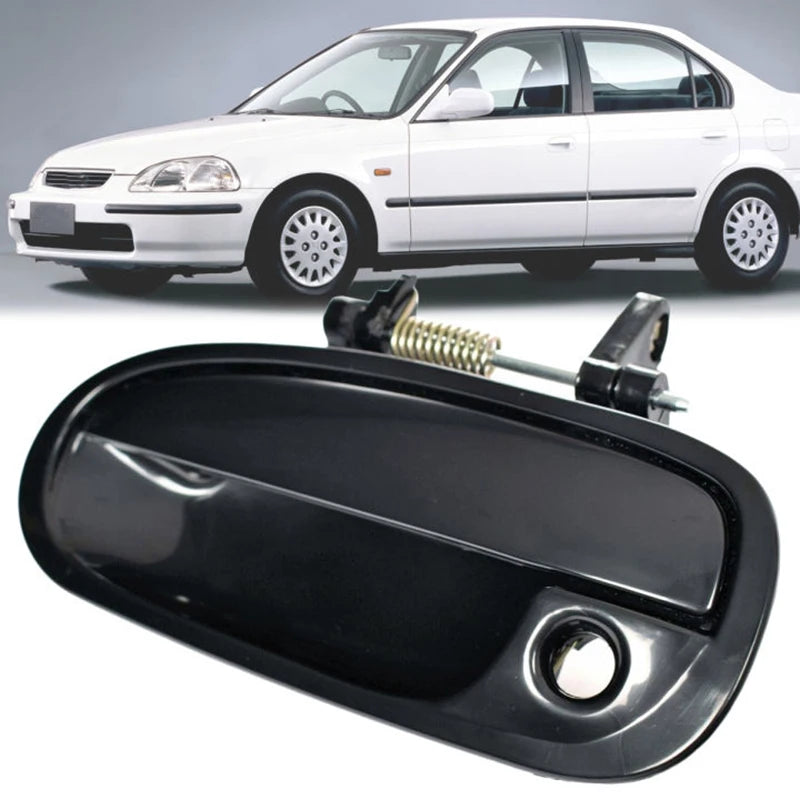 Înlocuire mânere ușă pentru Honda Civic EK3 EK4 EK9 1996-2000 finisaj exterior negru din plastic ABS