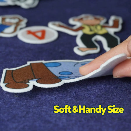 Montessori Animal Felt Board &ndash; 4-in-1 Travel Story Kit