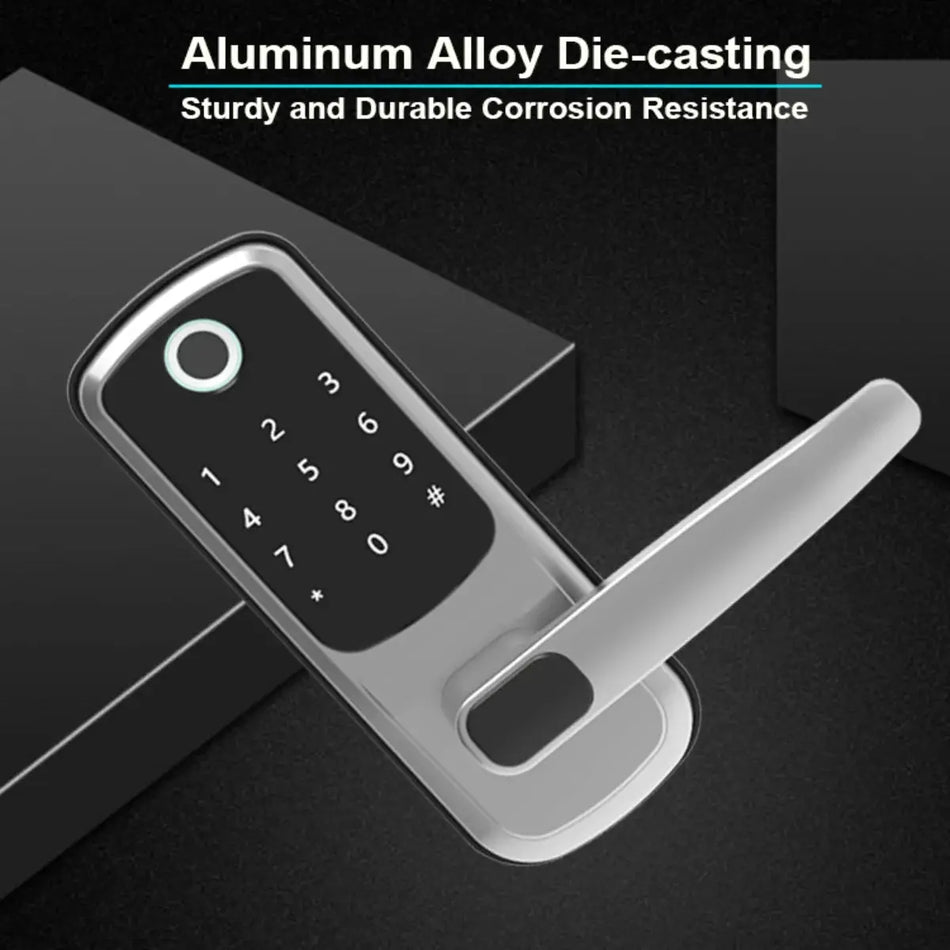 Wifi Smart Door Lock With Biometric Fingerprint And Aluminum Alloy by InterCyprus Trading Ltd