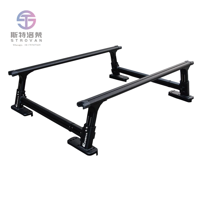 Rack para caja de camioneta RAM Pickup, aluminio ajustable de alta resistencia, fácil de instalar