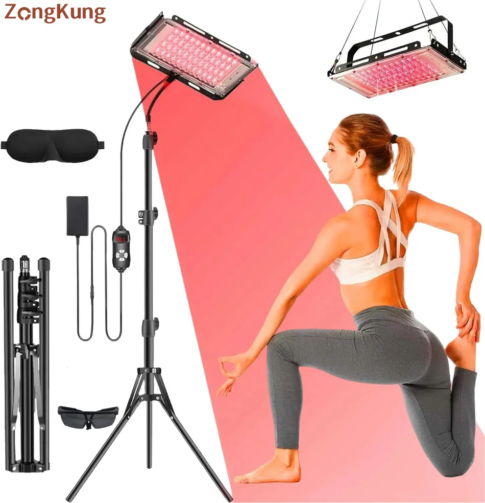 Λάμπα Θεραπείας Κόκκινου Φωτός Με Βραχίονα, 96 LEDs, 660nm Και 850nm Για Ανακούφιση Από Πόνο