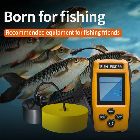 FindFish Smart Water Boat Fish Finder - Portable Handheld Sonar for Ice Fishing