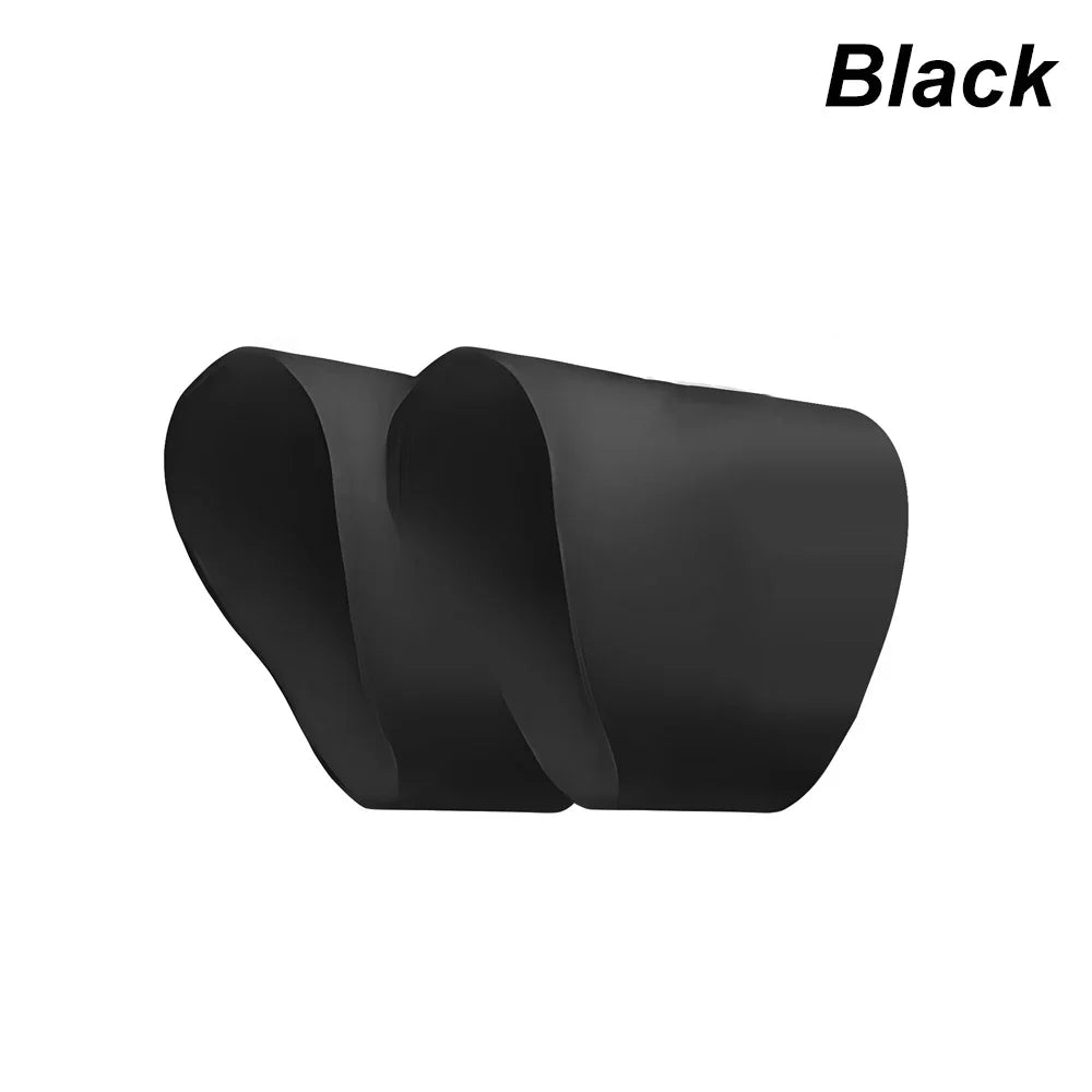Silicone Soccer Lace Covers - Non-Slip Soccer Shoelace Protectors Black