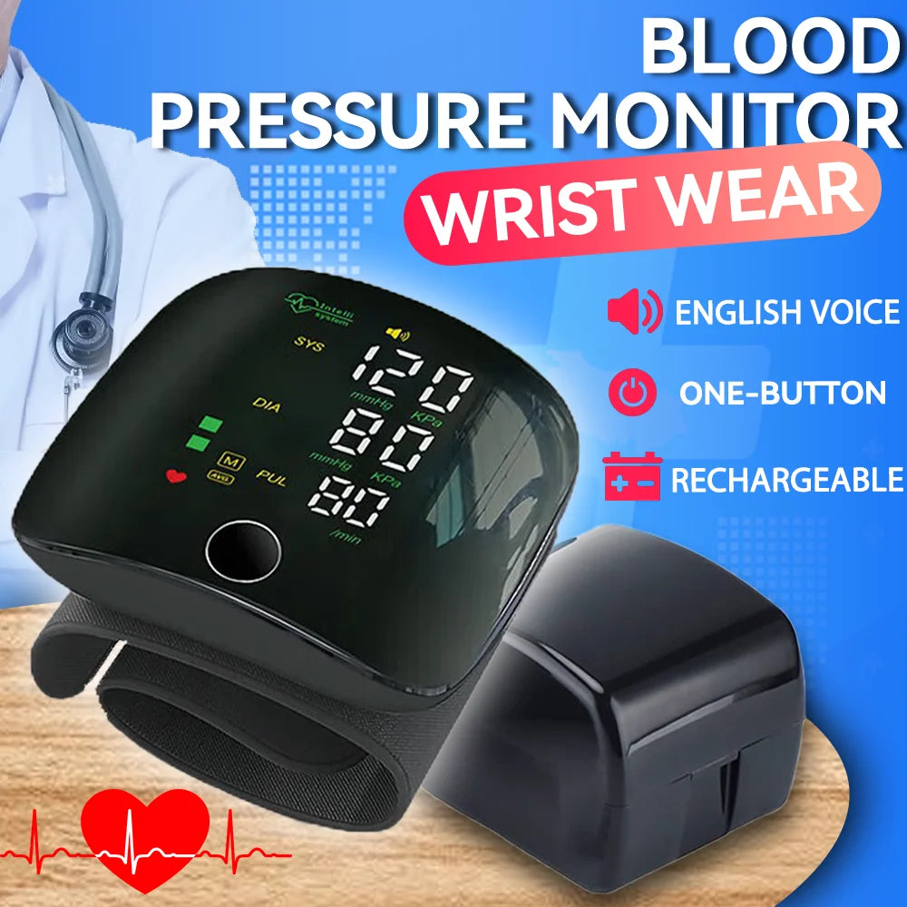 BP11 LED Wrist Blood Pressure Monitor &ndash; Voice Broadcast Default Title