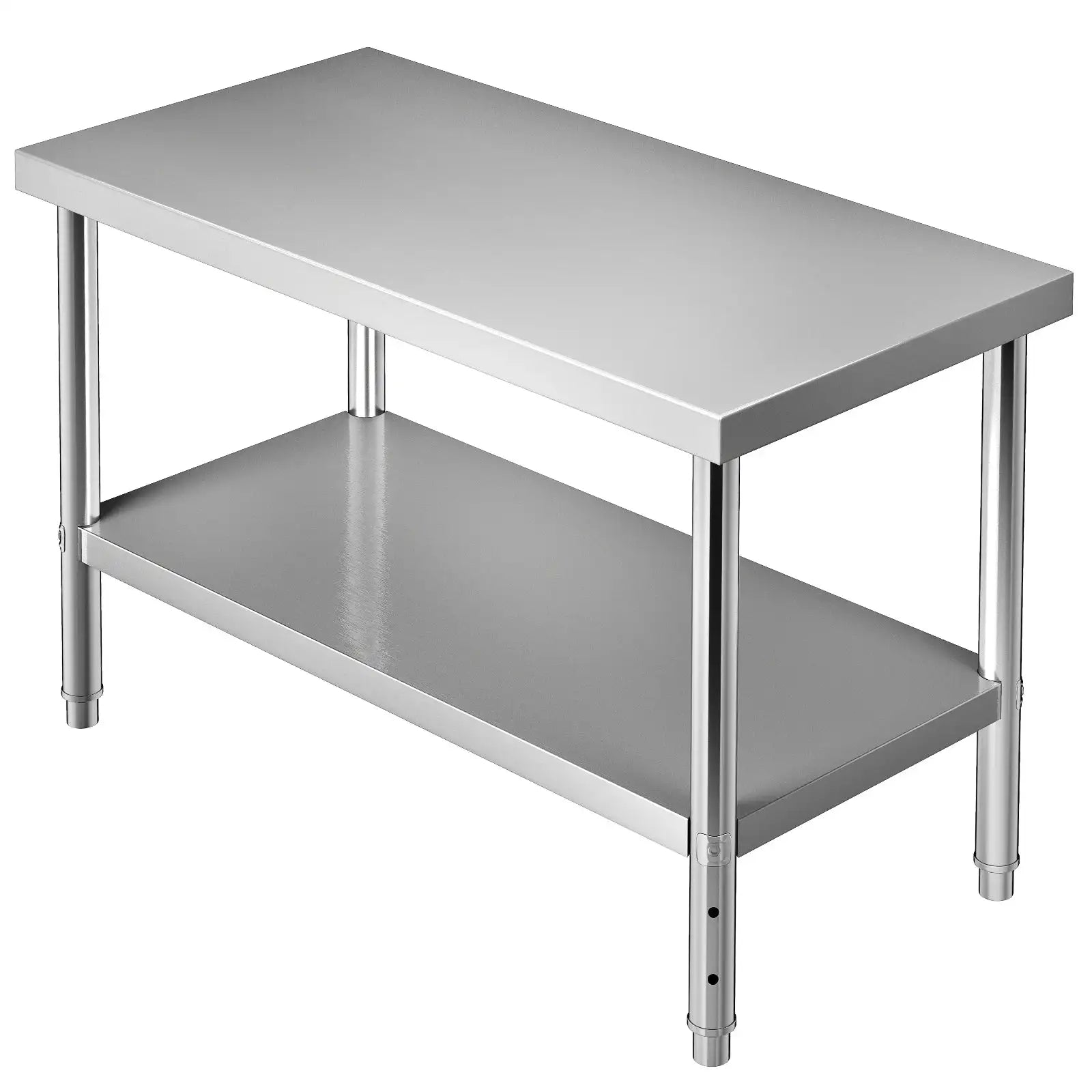 Stainless Steel Prep Table 550lb Load Adjustable Shelf