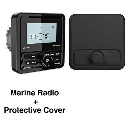 AKAMATE MS-10RV Marine Radio - Waterproof Bluetooth 4x50W radio cover