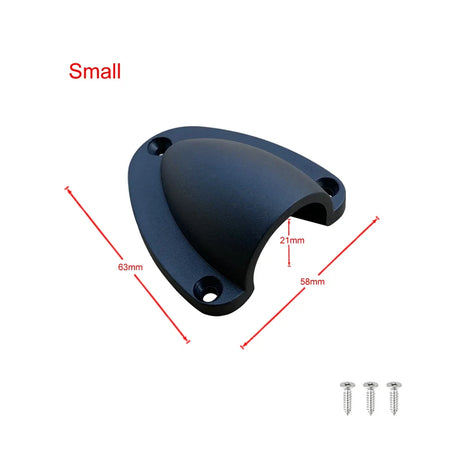 Boat Accessories Nylon Wire Cable Vent Cover Clam Shell Clamshell Vent Ventilator Through Vents for Boat Outlet Marine Hardware Small Black