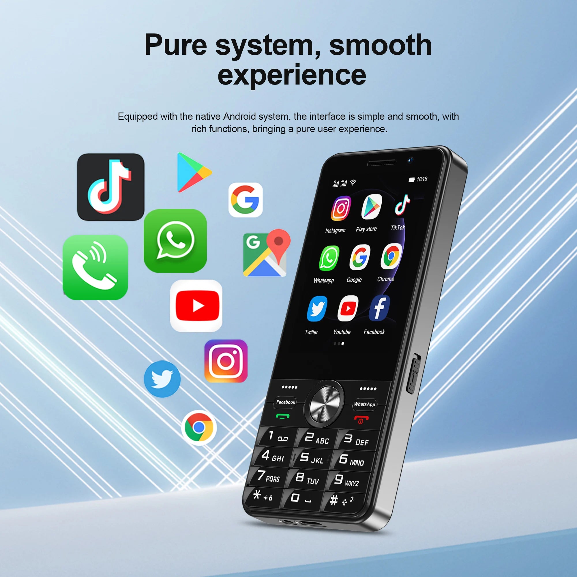 SERVO F25 PRO 4G LTE Button Smartphone &ndash; Play Store Enabled