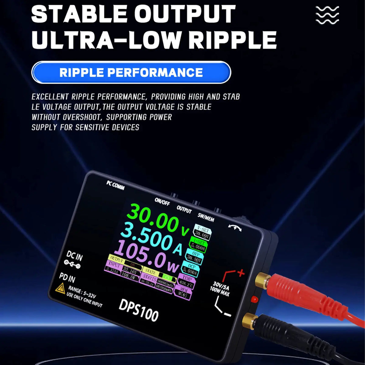 DPS100 DC Voedingsbron 100W 5A 30V Programmeerbare Gereguleerde ...