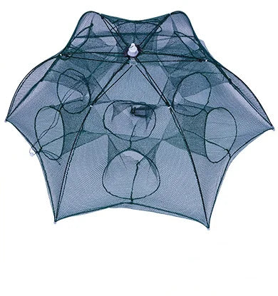 Portable Fishing Net: Foldable Nylon Fish Trap with 24 Holes 12 HOLES / CHINA