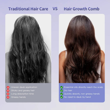 Hair Care Massage Comb &ndash; Vibration Scalp Massager with Spray Applicator