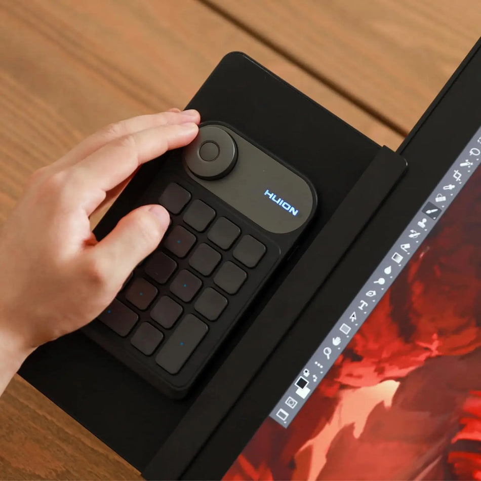 Huion Keyboard Holder KH01 for Kamvas Pro 24 (4K) and Kamvas Pro 27, Easy Install