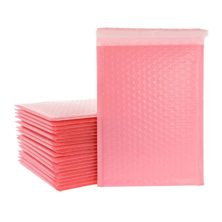50Pcs Purple Bubble Mailers &ndash; Bubble Padded Protection pink 50pcs / 20*25cm