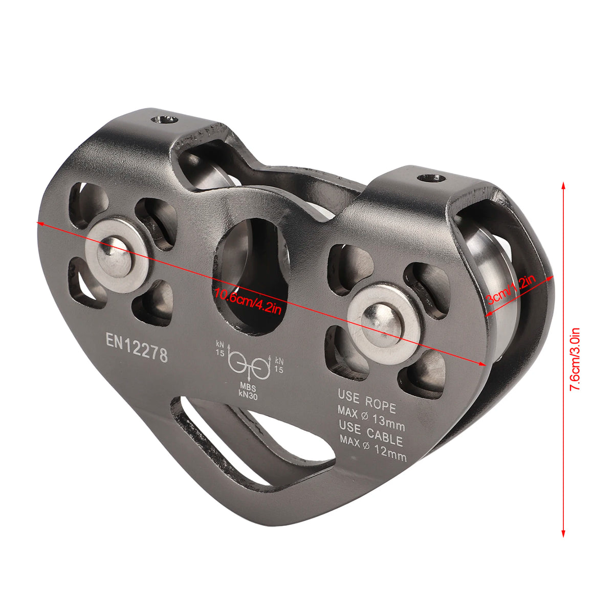 ZK30 Zipline Swivel Pulley Aluminum &ndash; Ultra Lightweight