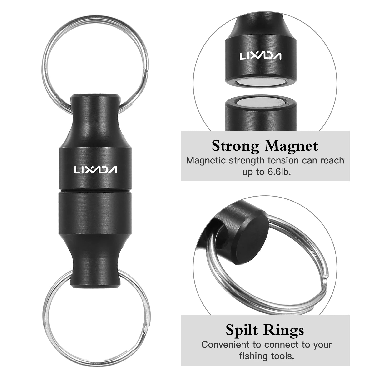 Lixada Fly Fishing Magnetic Net Release Holder &ndash; Clip