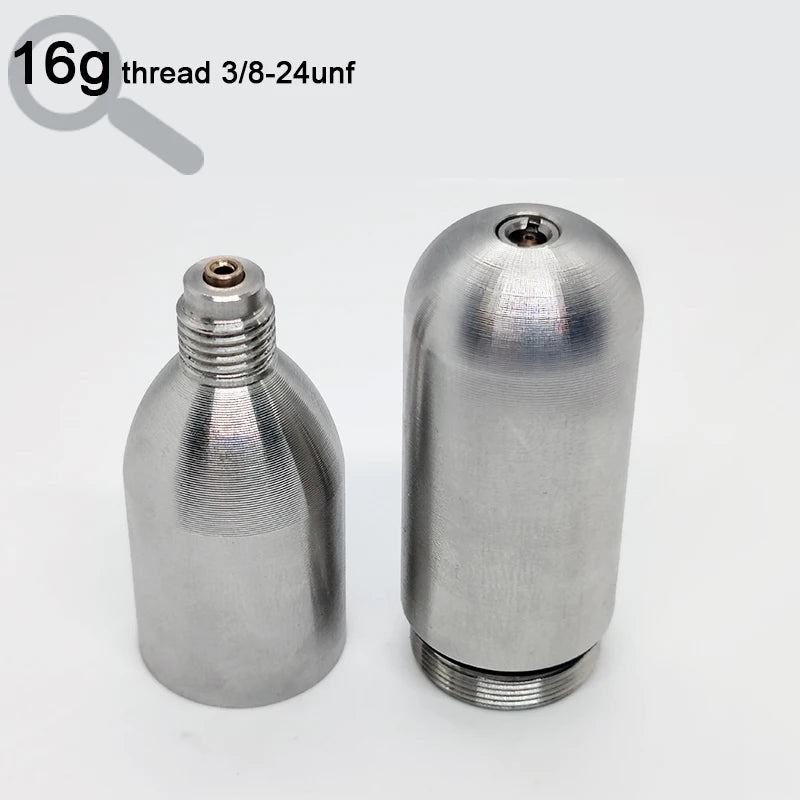 New Design UnThreaded CO2 Cartridge 16G &ndash; Refillable 16g thread / CHINA