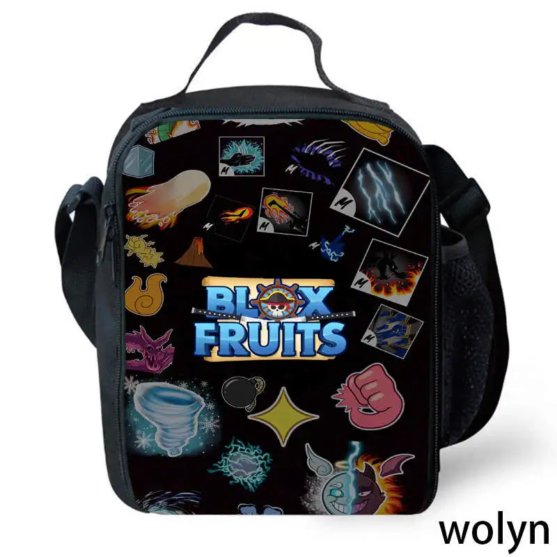 Wolyn Customisable Anime Fruit Lunch Bag &amp; Backpack for Kids Color006 / CHINA