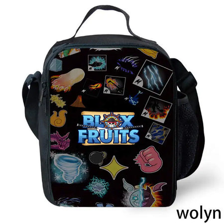 Wolyn Customisable Anime Fruit Lunch Bag &amp; Backpack for Kids Color006 / CHINA