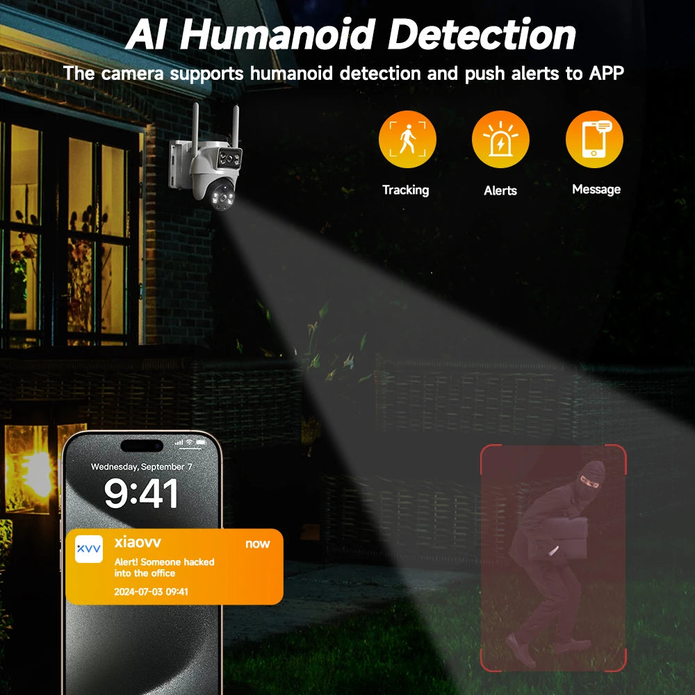 V380 8MP Dual Lens Outdoor Camera