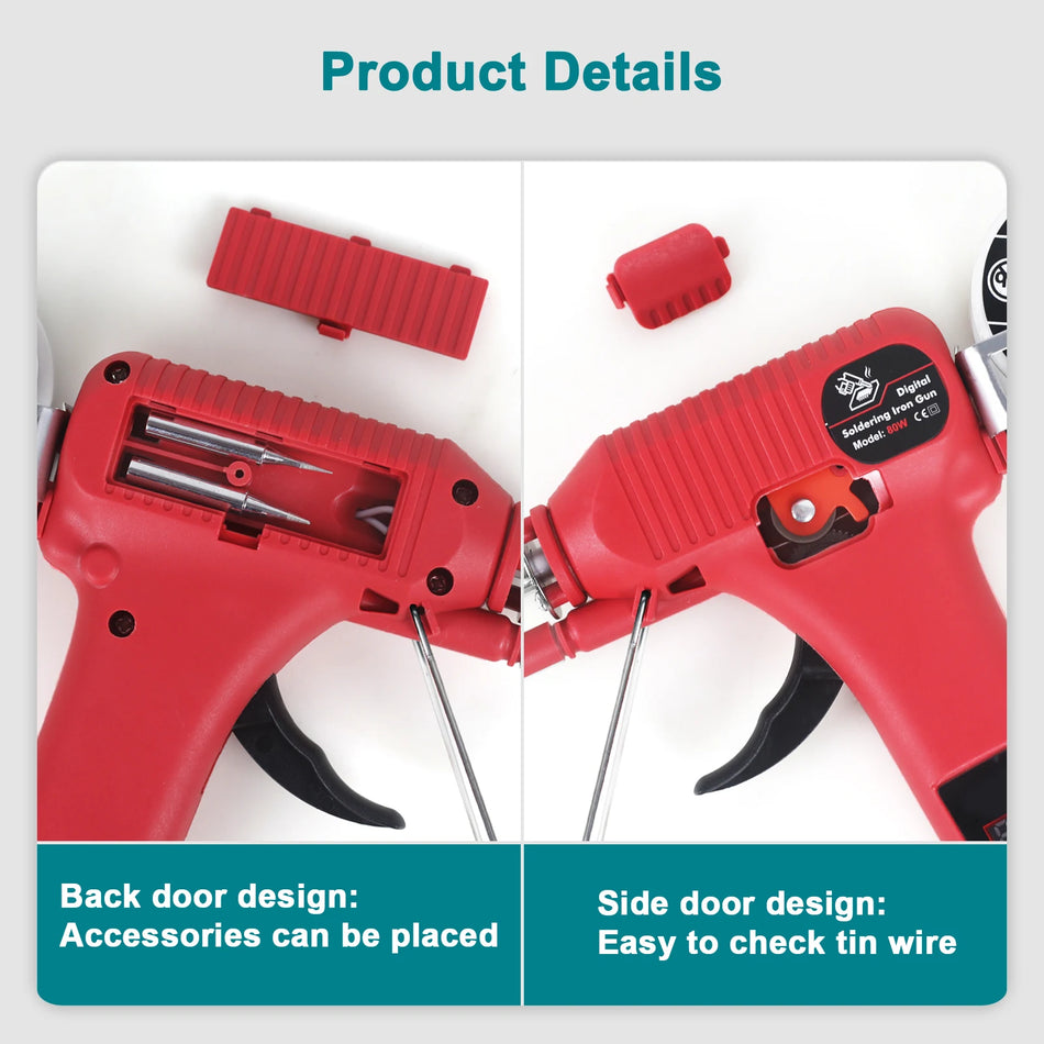 Newacalox 80W Saldatore a pistola con display digitale 180 520C