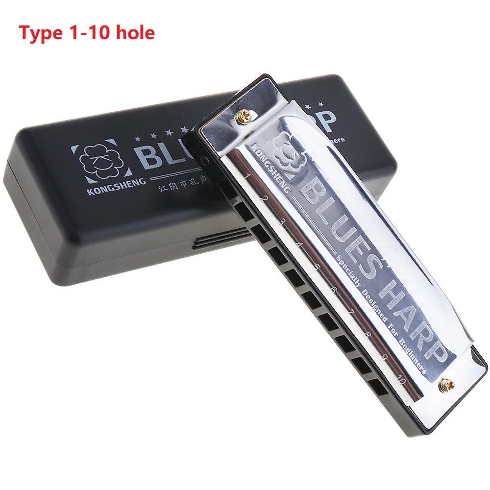 10H 24H Harmonica 8K Titanium Tremolo Key C &ndash; Case Included